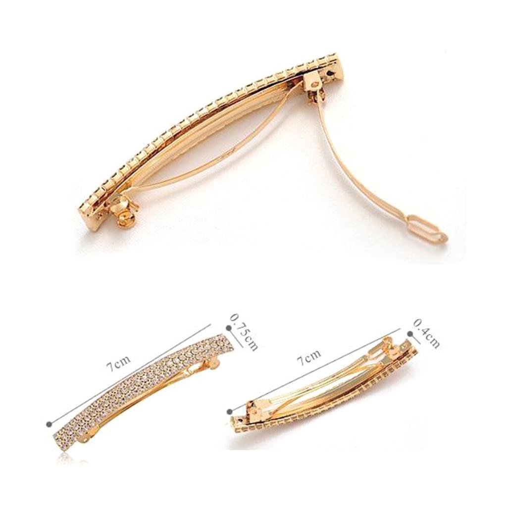 Wrap Ring Gold - Женская автоматическая французская заколка для волос
