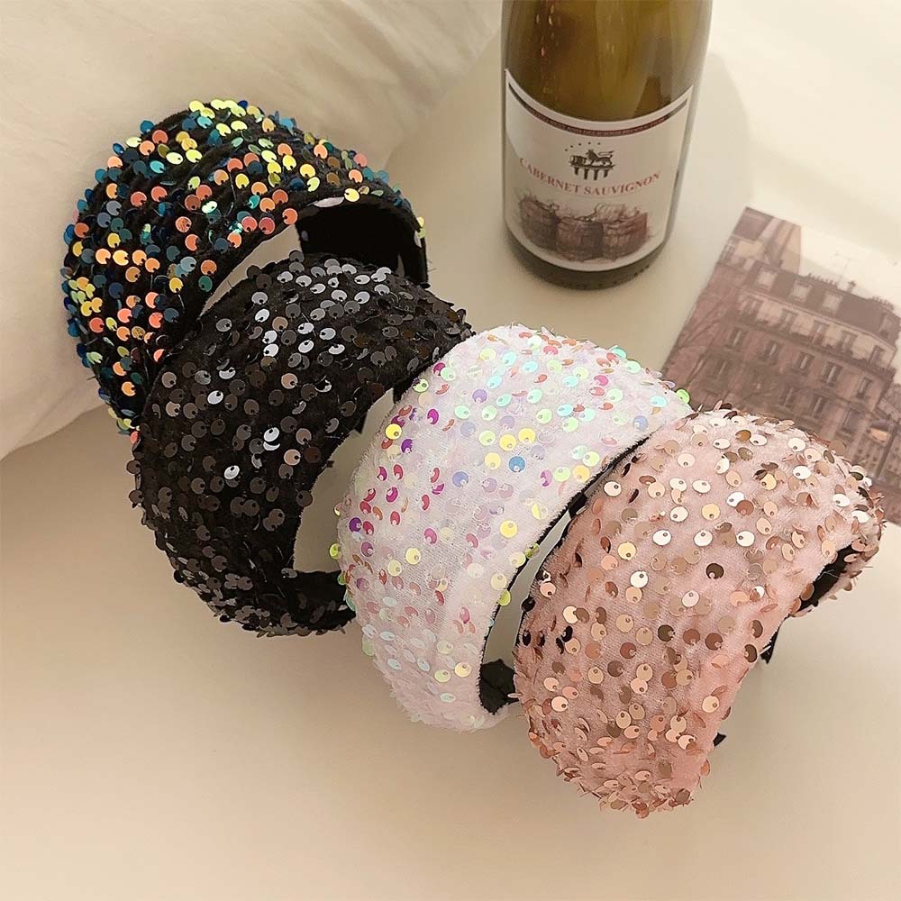 Women'S Accessories Gift Ideas - Новая широкая блестящая повязка на голову
