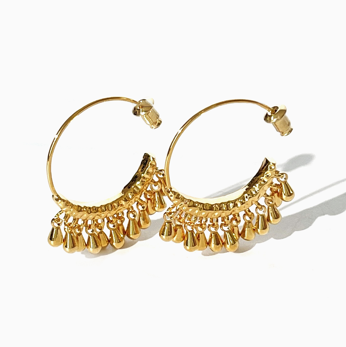 Tassel Earrings Boho - Peri'sbox, золотые, посеребренные циганские бусины в