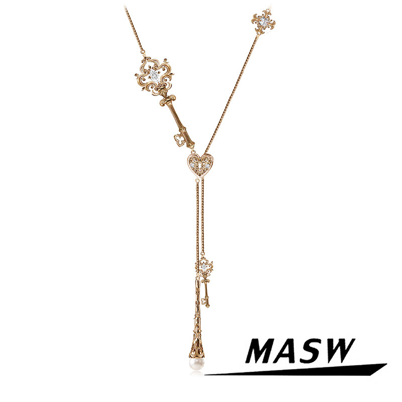 Women'S Accessories Trends 2026 - Оригинальный дизайн MASW: винтажное колье-ключ для