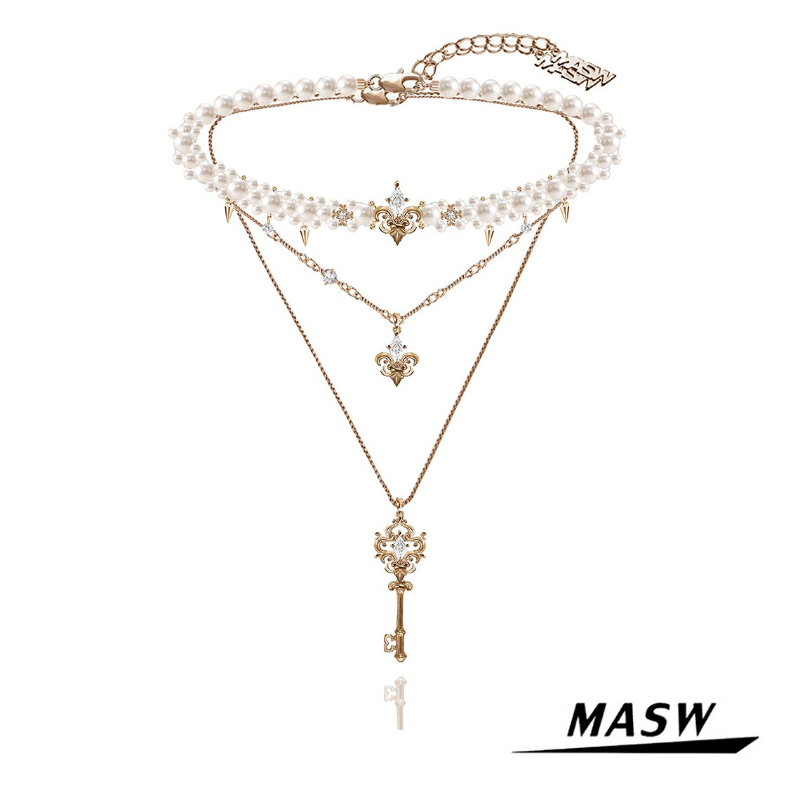 Women'S Accessories Trends 2026 - Оригинальный дизайн MASW: Винтажное двухслойное ожерелье