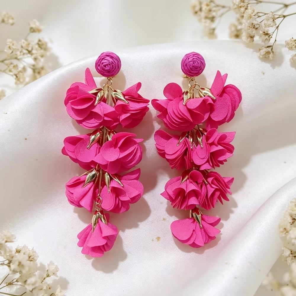Tassel Earrings Boho - Серьги-клипсы в этническом стиле с кисточками,
