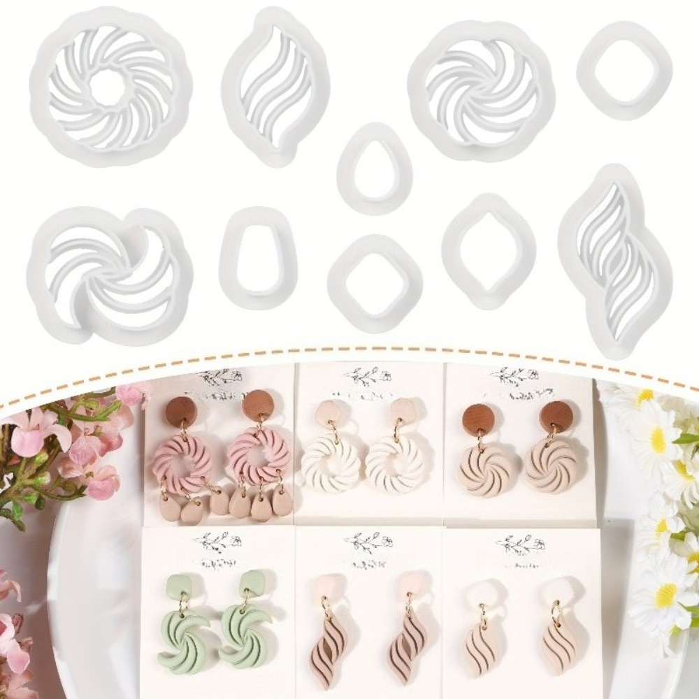 Tassel Earrings Boho - Набор из 10 формочек для серег