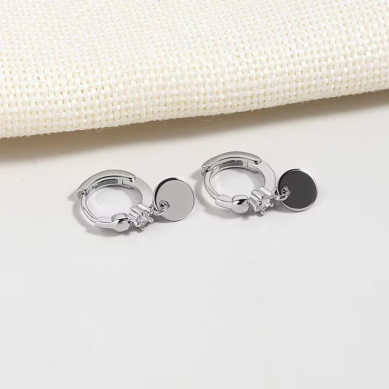Women'S Accessories Trends 2026 - Серьги-кольца QMCOCO в японско-корейском стиле, серебристые,