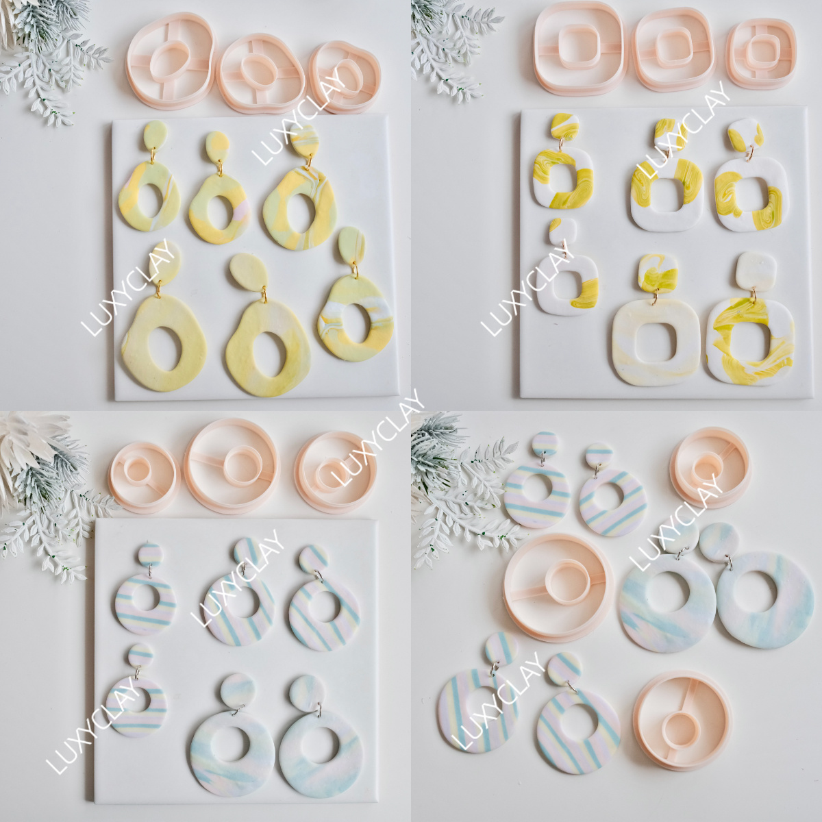Tassel Earrings Boho - Набор из 3-х форм для вырезания