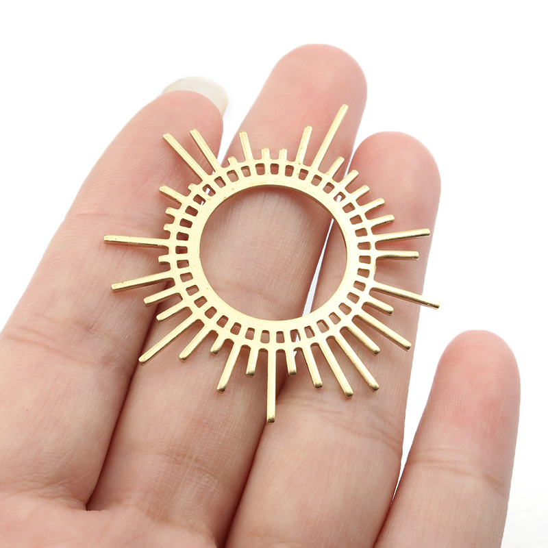 Tassel Earrings Boho - 5 шт./лот, необработанная латунь, подвески в