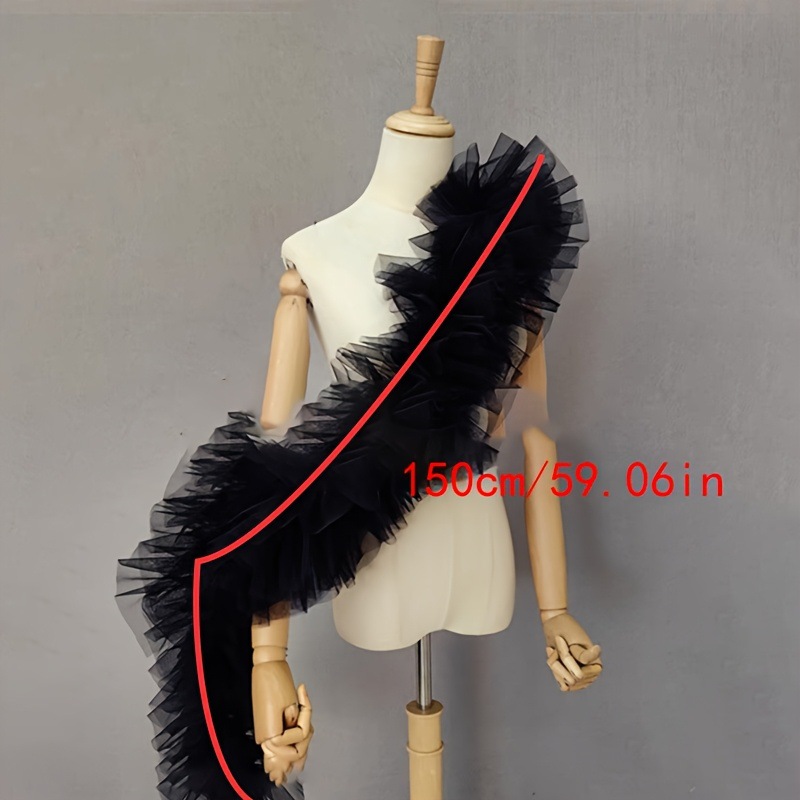 Черная пушистая шаль из сетки  – обзор и цена Women Accessories Photos