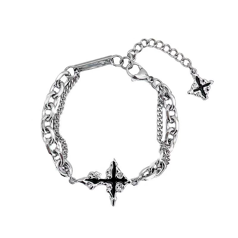 Панк Черный Крест Подвеска Цеп – обзор и цена Women'S Emo Accessories