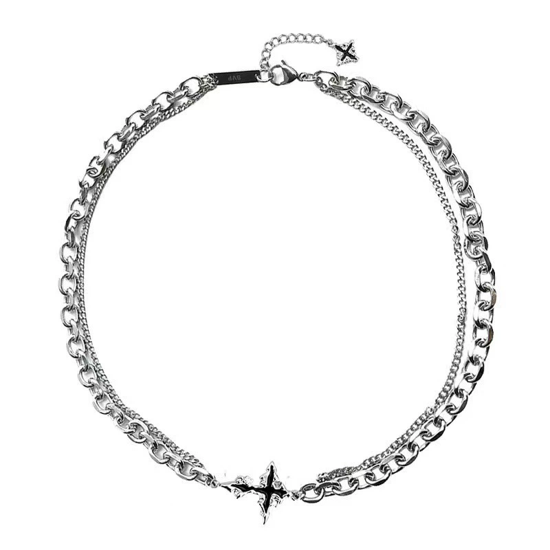 Панк Черный Крест Подвеска Цеп – обзор и цена Women'S Emo Accessories