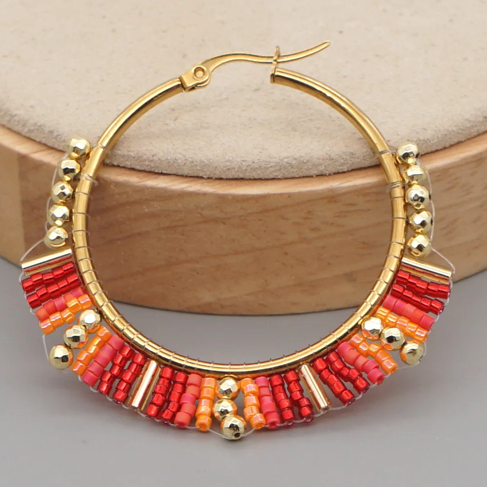 Большие круглые серьги ручной  – обзор и цена Tassel Earrings Boho