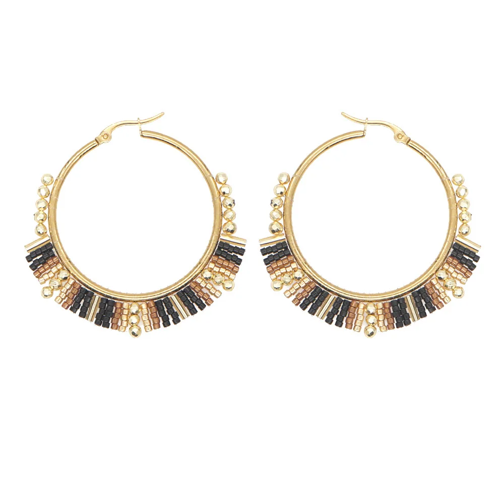 Большие круглые серьги ручной  – обзор и цена Tassel Earrings Boho