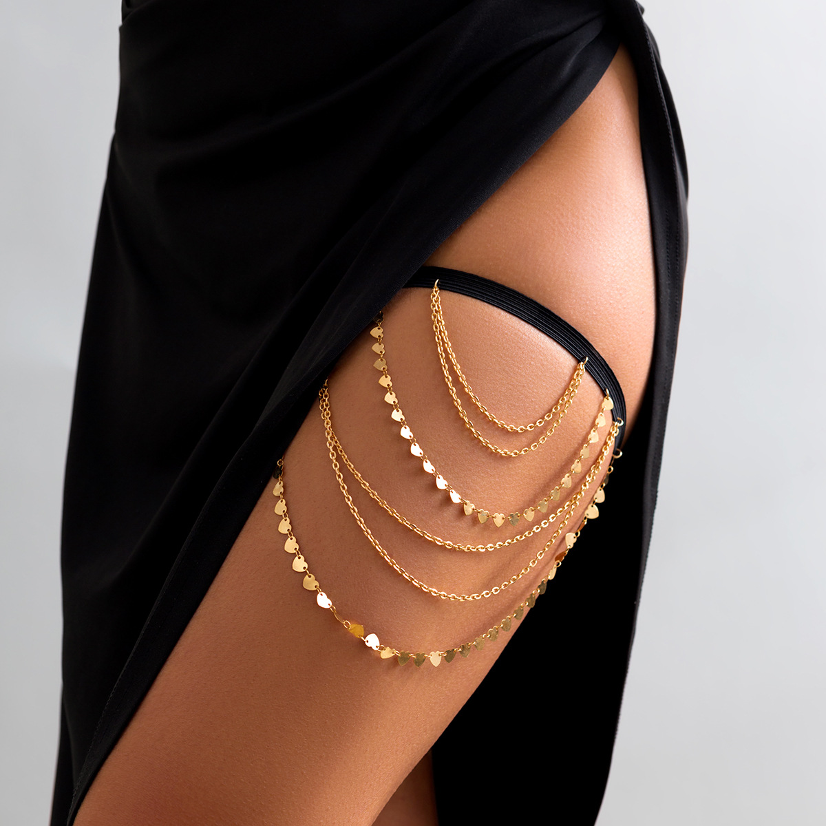 Многослойная цепочка на бедро  – обзор и цена Wrap Ring Gold