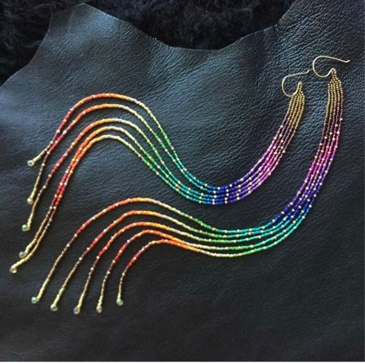 Серьги из рисовых бусин, гради – обзор и цена Tassel Earrings Boho