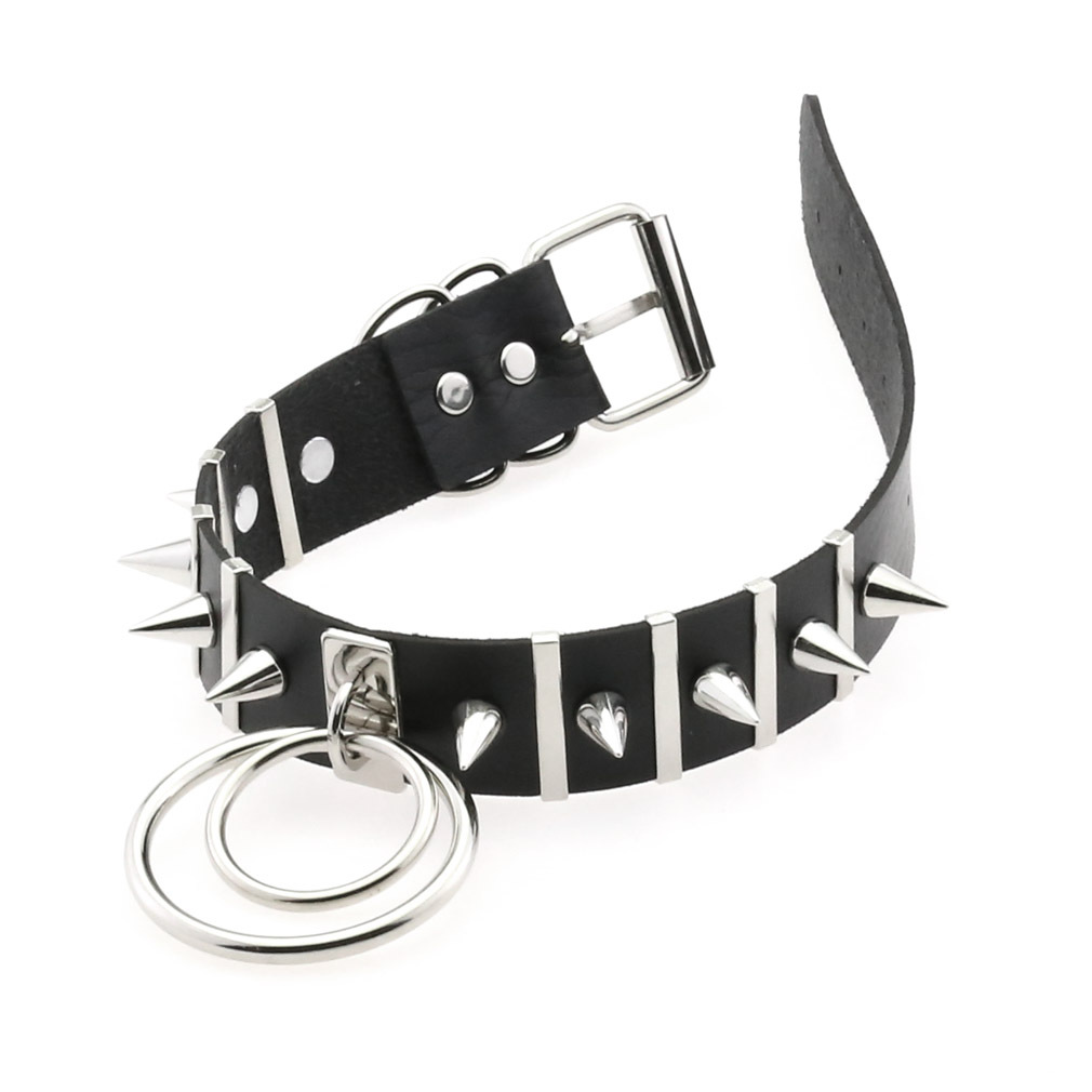 Большие шипы колье кожаный вор – обзор и цена Women'S Emo Accessories