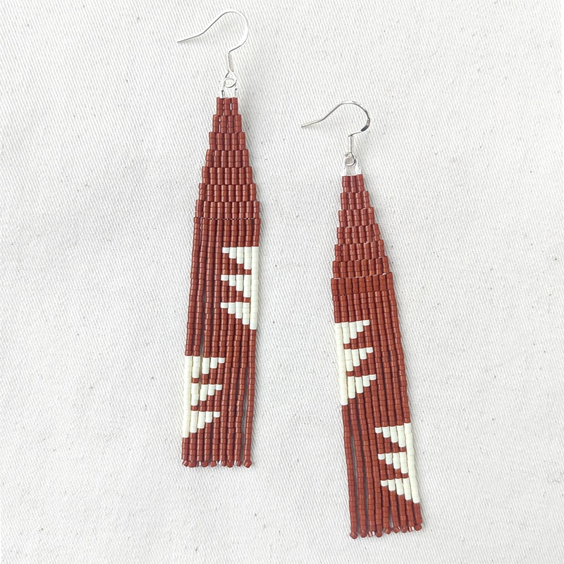 Серьги из бисера, кисточка, ли – обзор и цена Tassel Earrings Boho