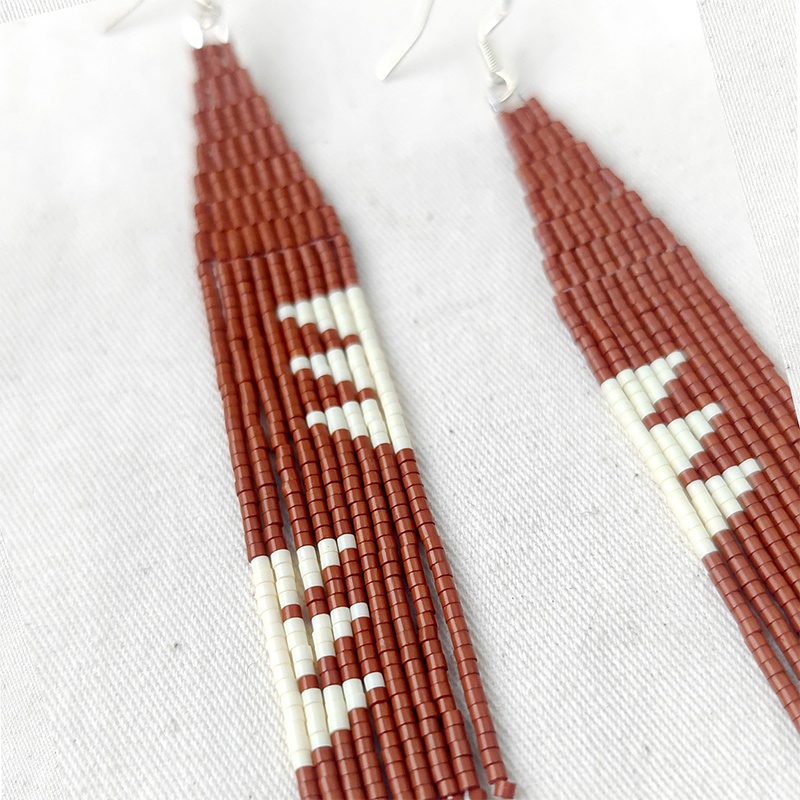 Серьги из бисера, кисточка, ли – обзор и цена Tassel Earrings Boho